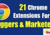 21 Best Google Chrome Extensions for Bloggers and Marketers